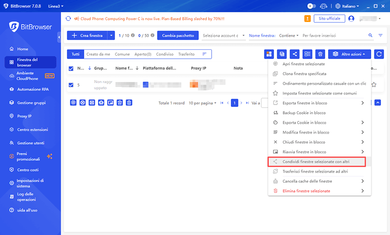 Ambiente Condiviso e Blocco di Sicurezza