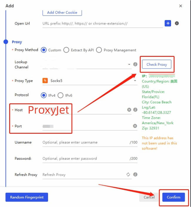 How to set up ProxyJet in BitBrowser？