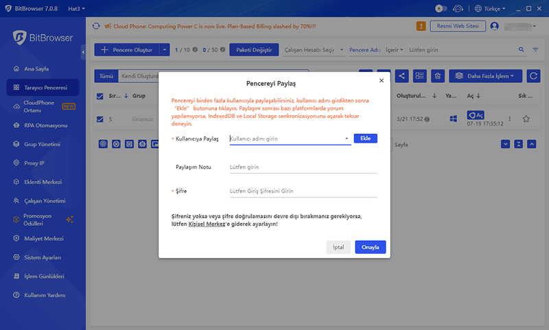 Payla??lan Ortam ve Güvenlik Kilidi