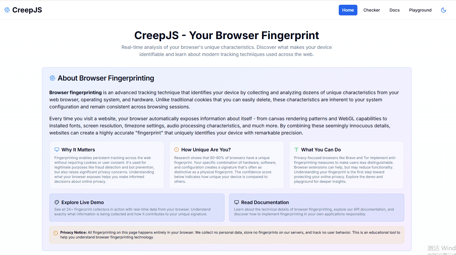 Creep.js