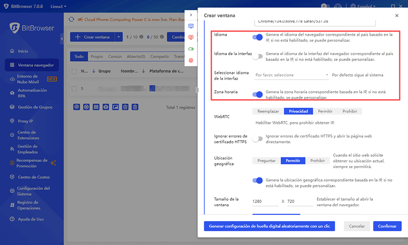 Coincidencia Automática de Proxy IP