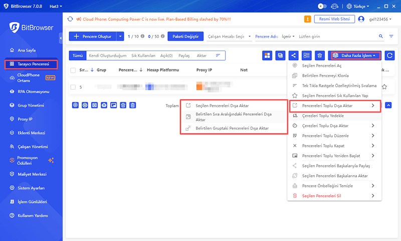 Toplu ?thalat / ?hracat