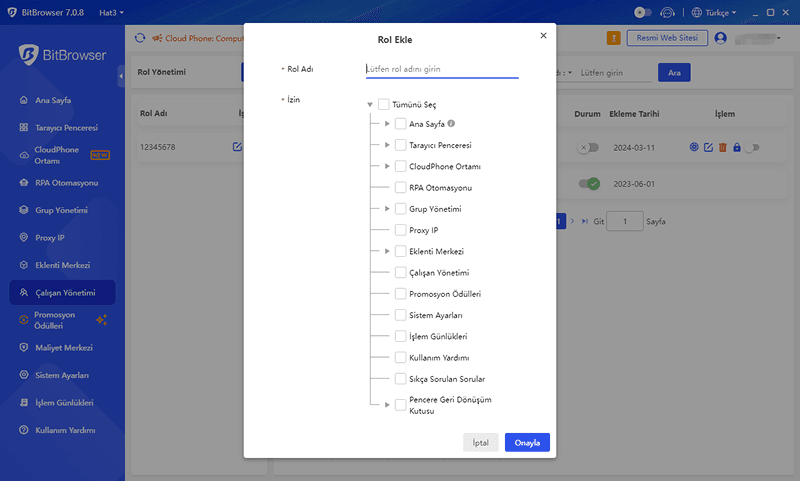 Ekip Y?netimi / üye Yetkilendirme