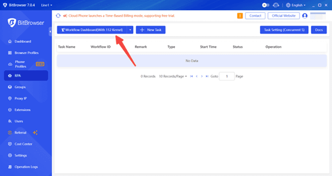 Access Workflow Dashboard