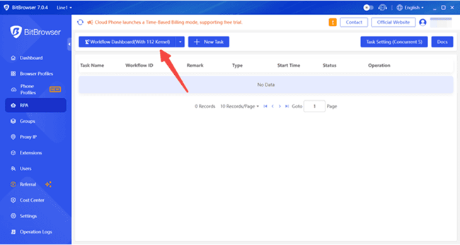 Access Workflow Dashboard