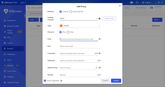 Add a New Proxy