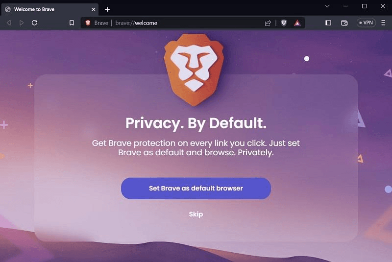 Brave Browser Interface