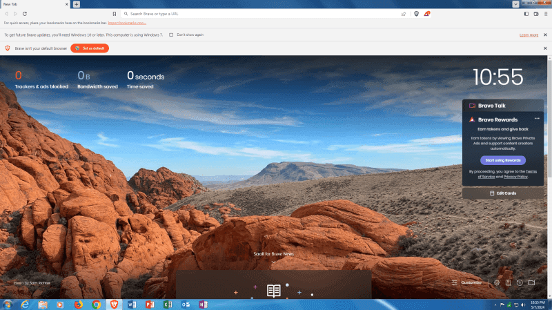 Brave Browser Interface