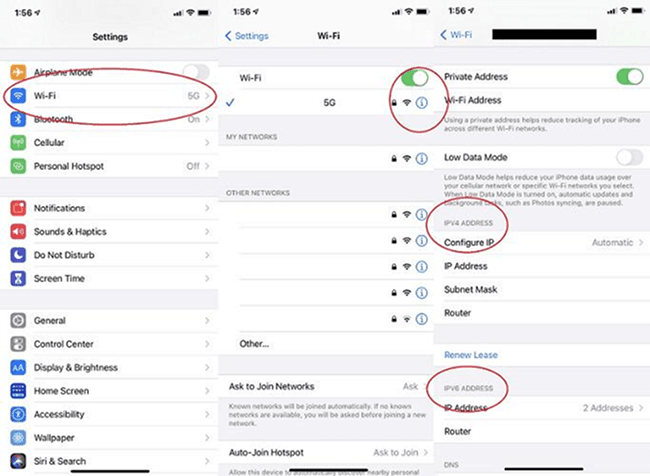 Change IP Address on iPhone