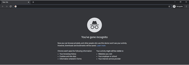 Chrome Incognito Mode