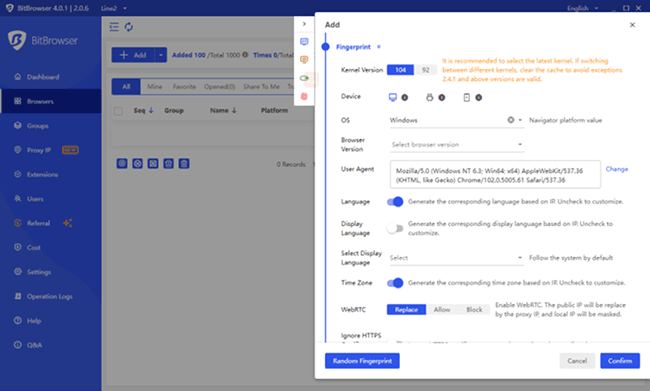 Configure Your Proxy Settings