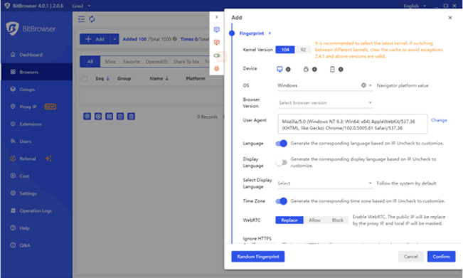 Configure Your Proxy Settings