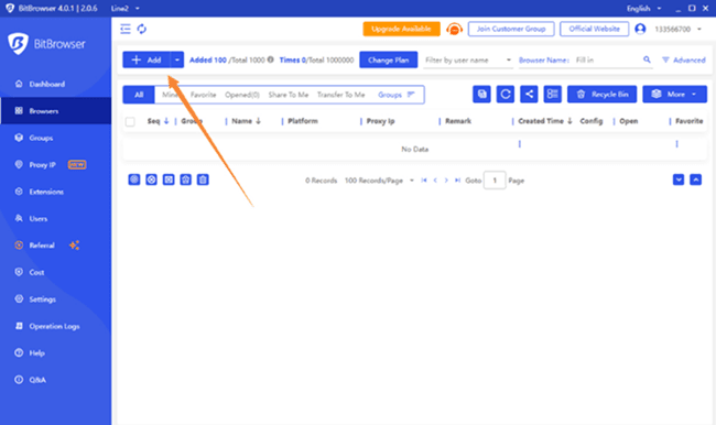 Create a New Profile