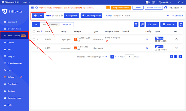 Create a New Profile
