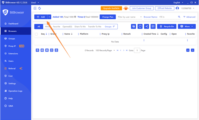 Create a New Profile