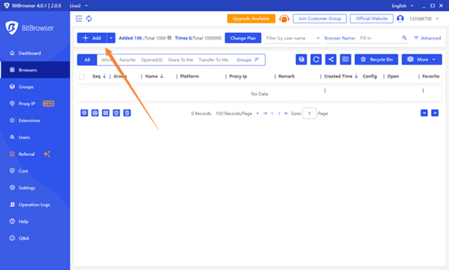 Create a New Profile