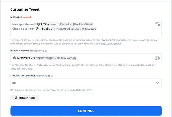 Customize Tweet