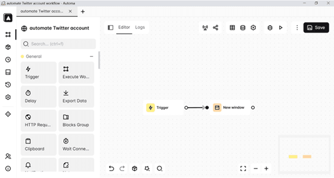 Customize Workflow on Automa