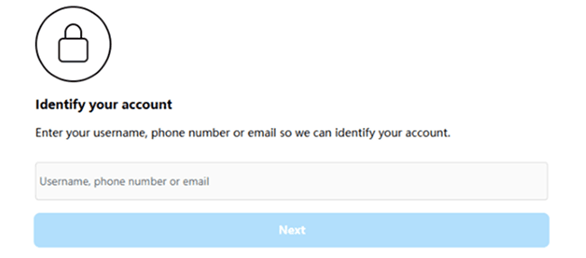 Identify Your Account