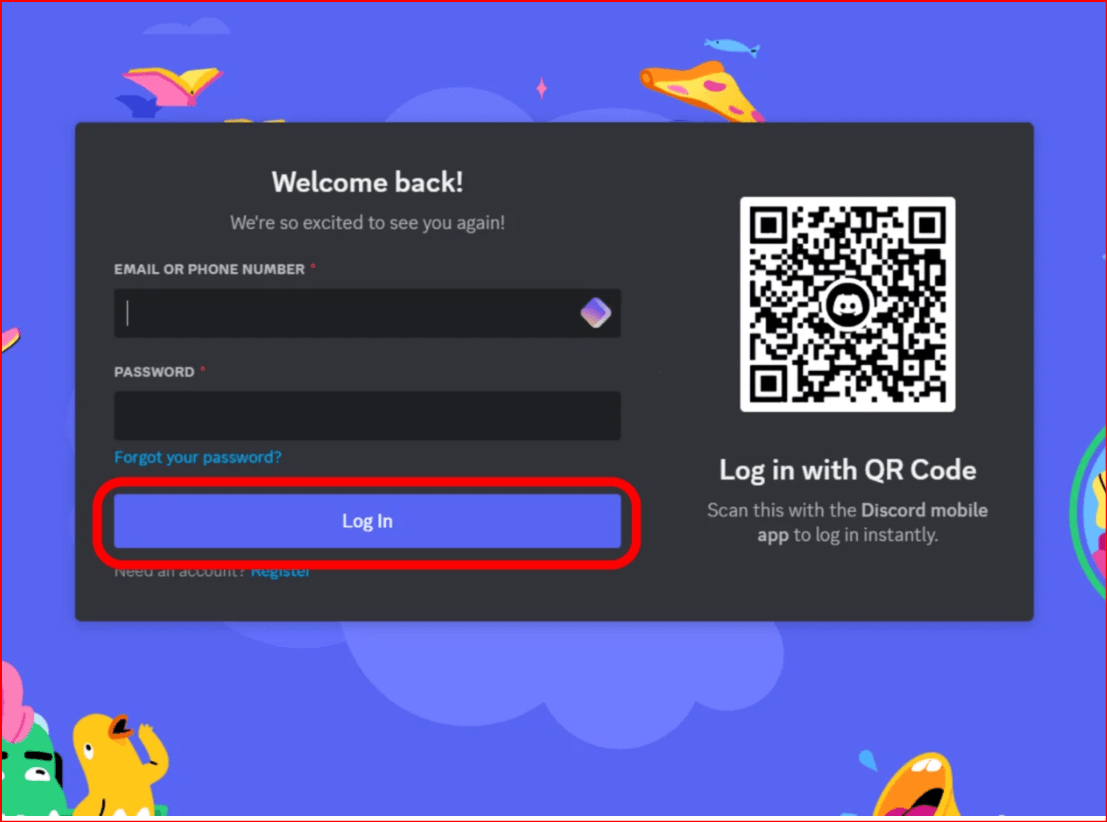 discord login