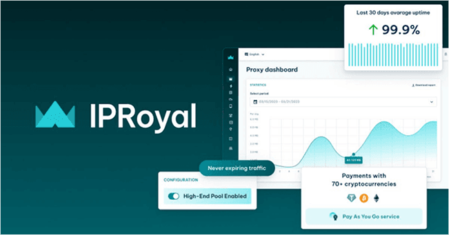 IPRoyal Best Facebook Proxy Server Site