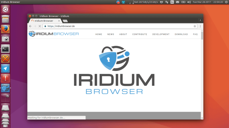 Iridium Browser Interface