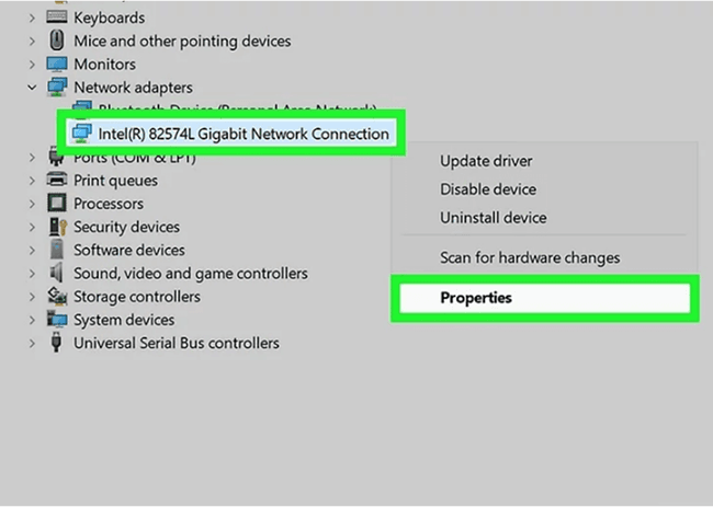 Locate Network Adapter
