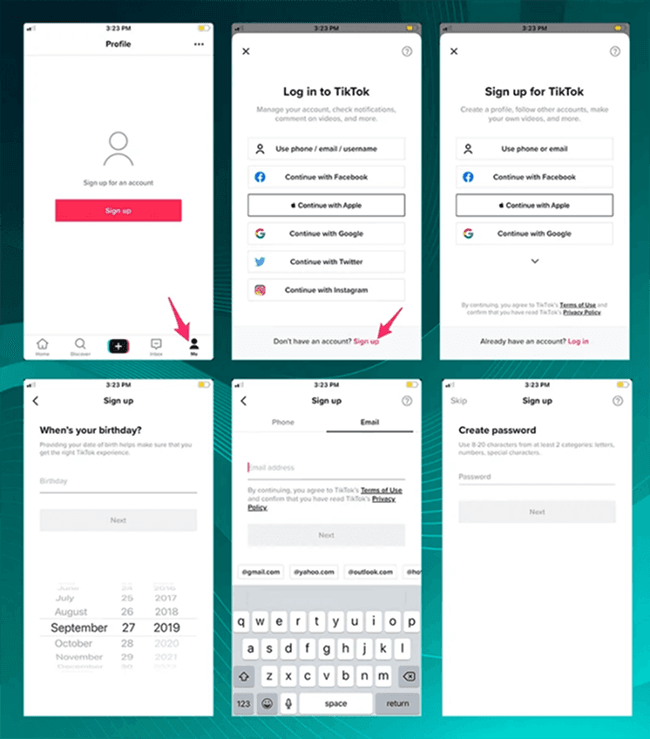 Make Another TikTok Account with an Email Address