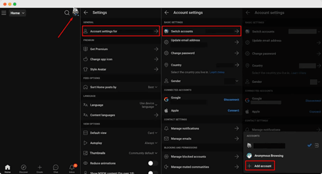 Manage Multiple Reddit Accounts