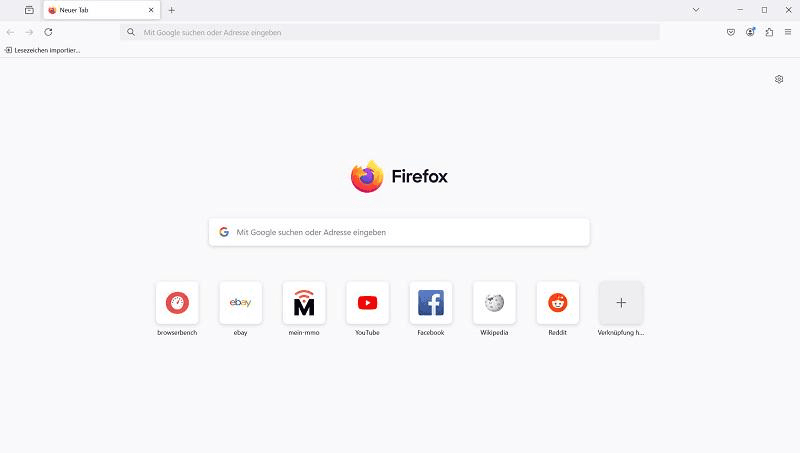 Mozilla Firefox Interface