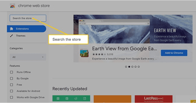 Search Chrome Extension In Chrome Web Store