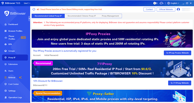 Select a Preferred Proxy