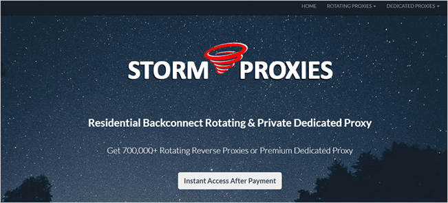 Stormproxies Best Facebook Proxy Server Site