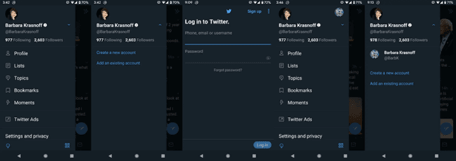 Switch Accounts on Android