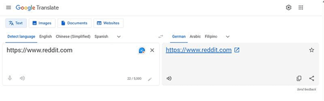 Unblock Websites with Google Translate