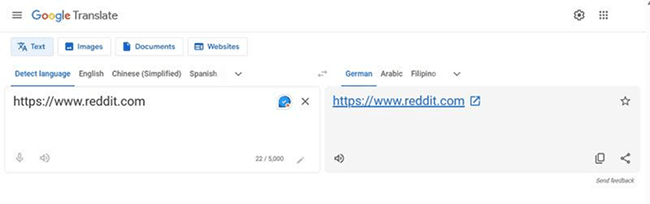 Unblock Websites with Google Translate
